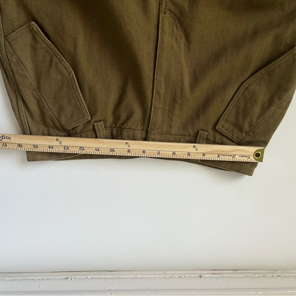 H&M Ankle lenth Cargo Pants Khaki Olive Green 8 - Picture 9 of 12